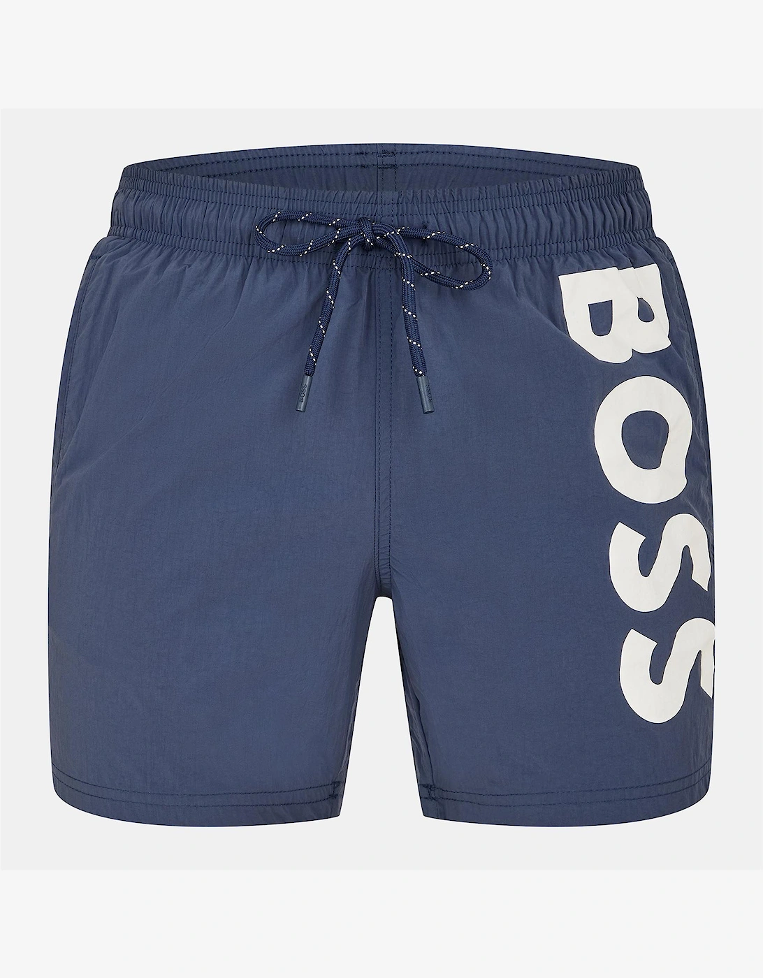 Octopus Swim Shorts With Bold  Branding