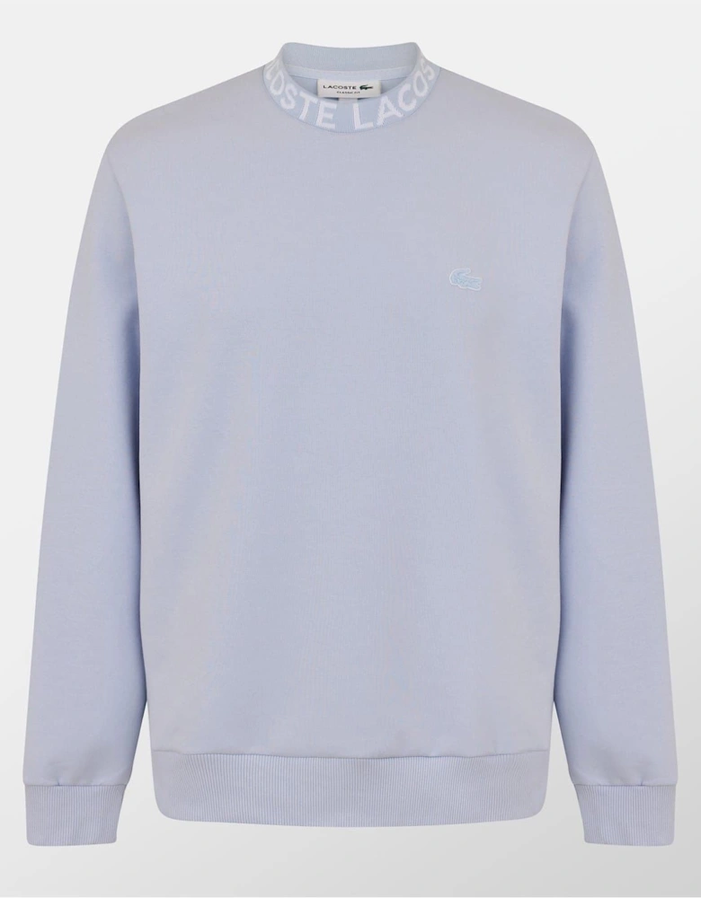 Mock Neck Lacoste Lettering Sweatshirt