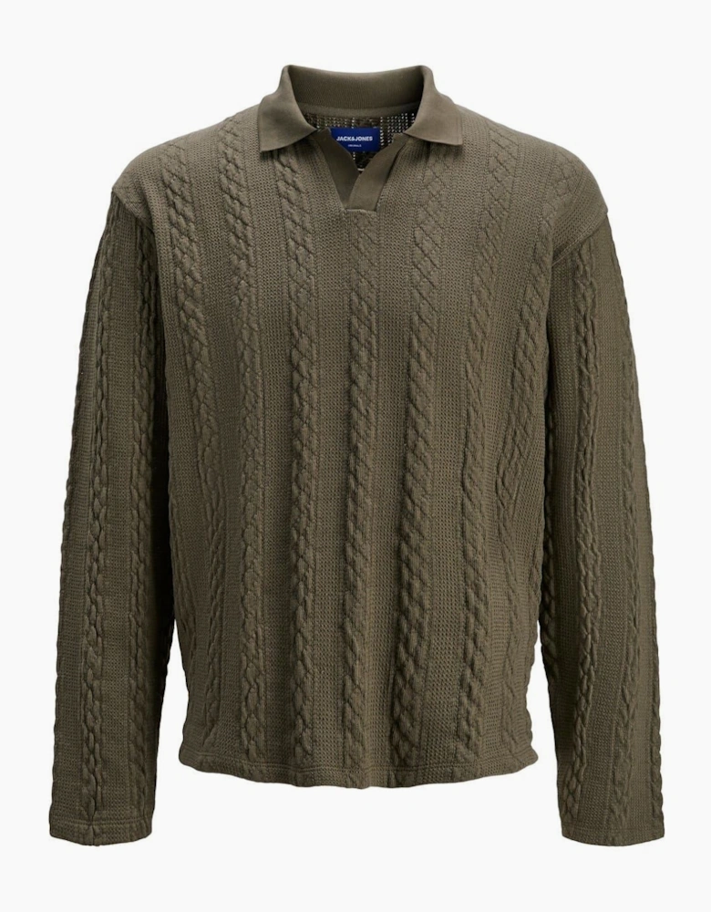 Cable Long Sleeve Regular Fit Sweater