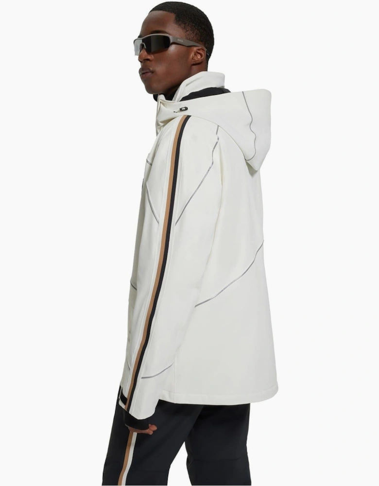 Solid Patterned Ski Jacket
