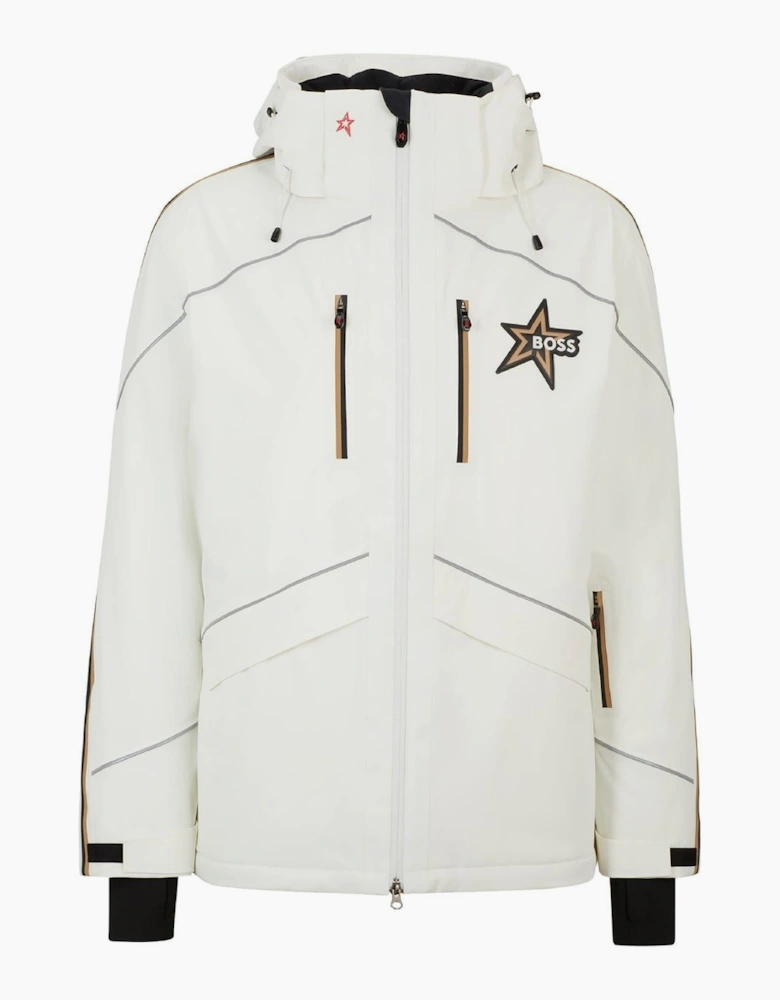Solid Patterned Ski Jacket