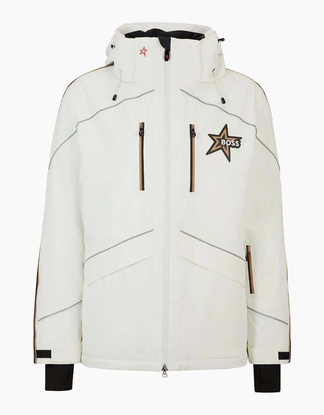 Solid Patterned Ski Jacket
