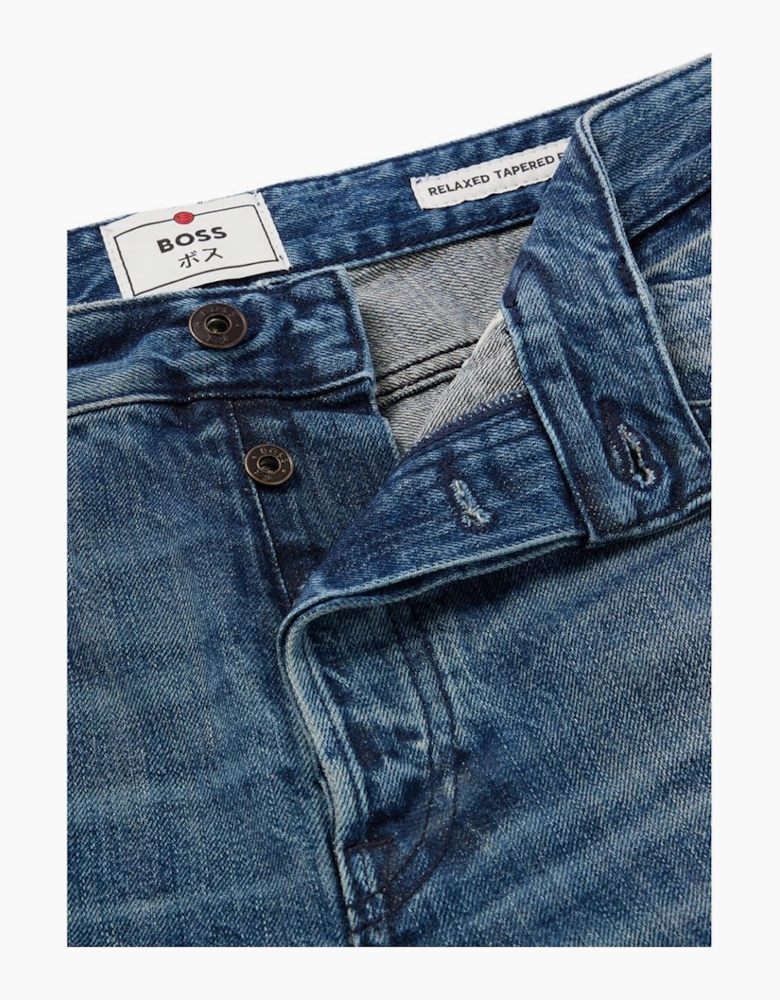 Distressed Relaxed Fit Straight Leg Jeans