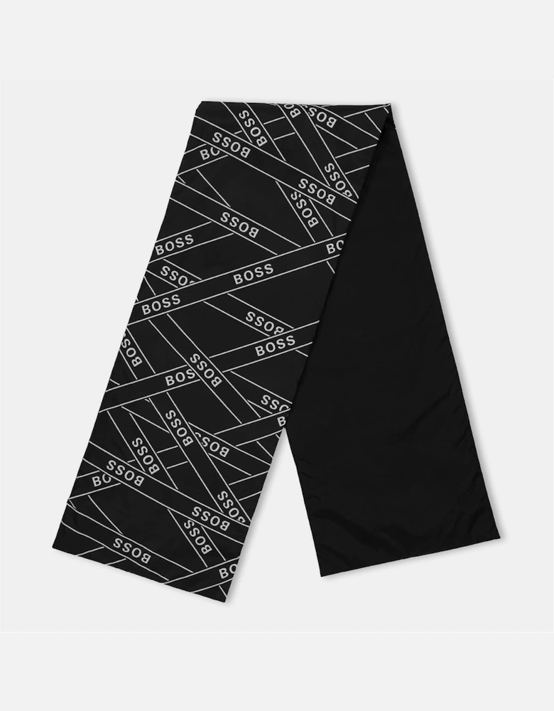 Oblong Logo Print Scarf with Logo