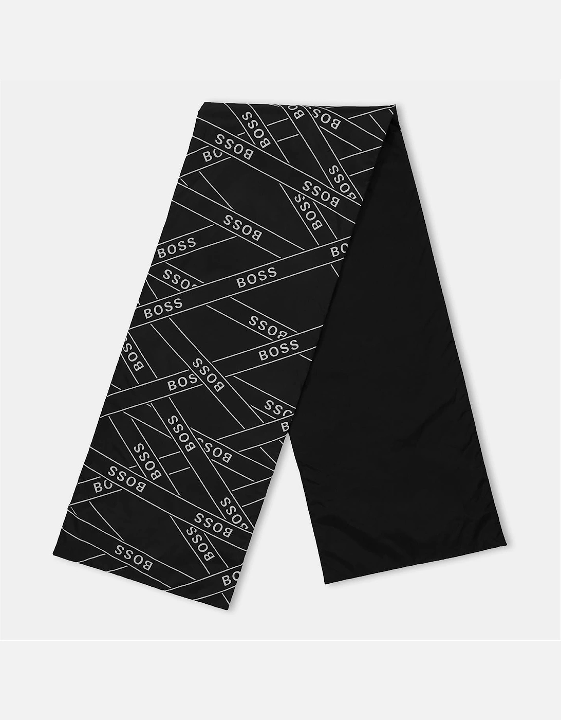 Oblong Logo Print Scarf with Logo