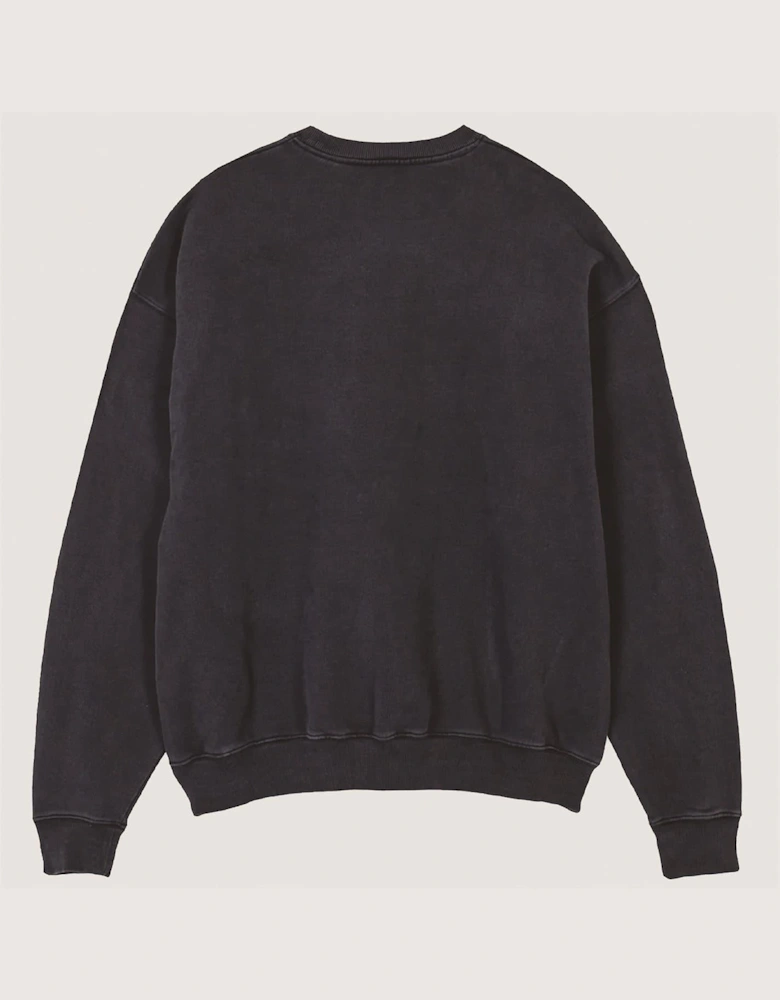 Punk Text Graphic Crew Neck Long Sleeve Sweatshirt