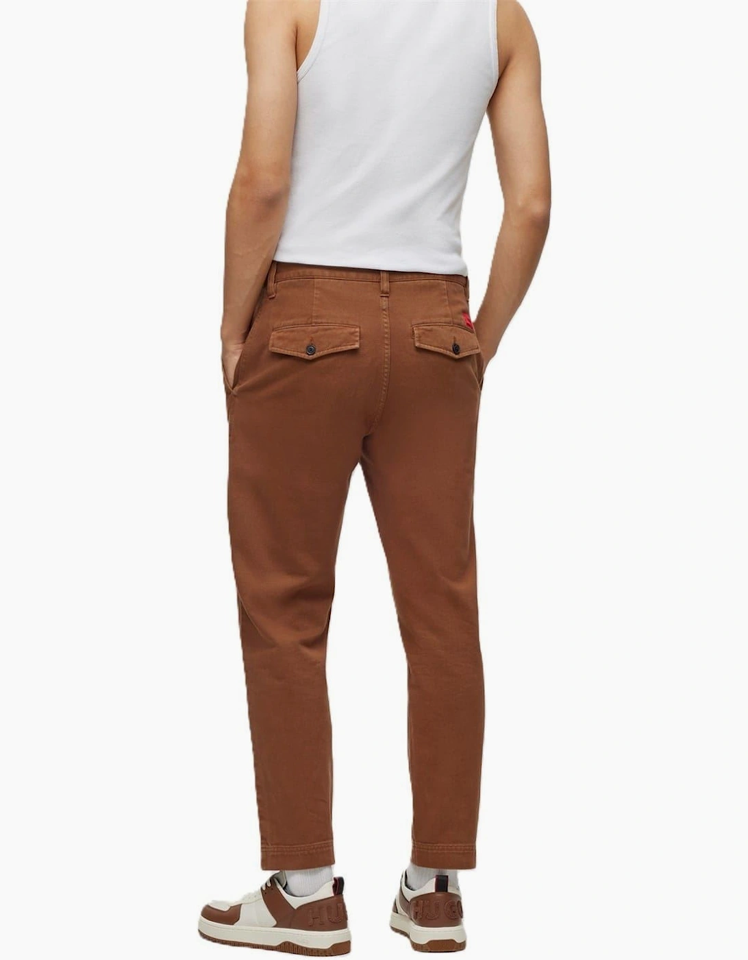 Zeebo233d Solid Patterned Straight Chinos