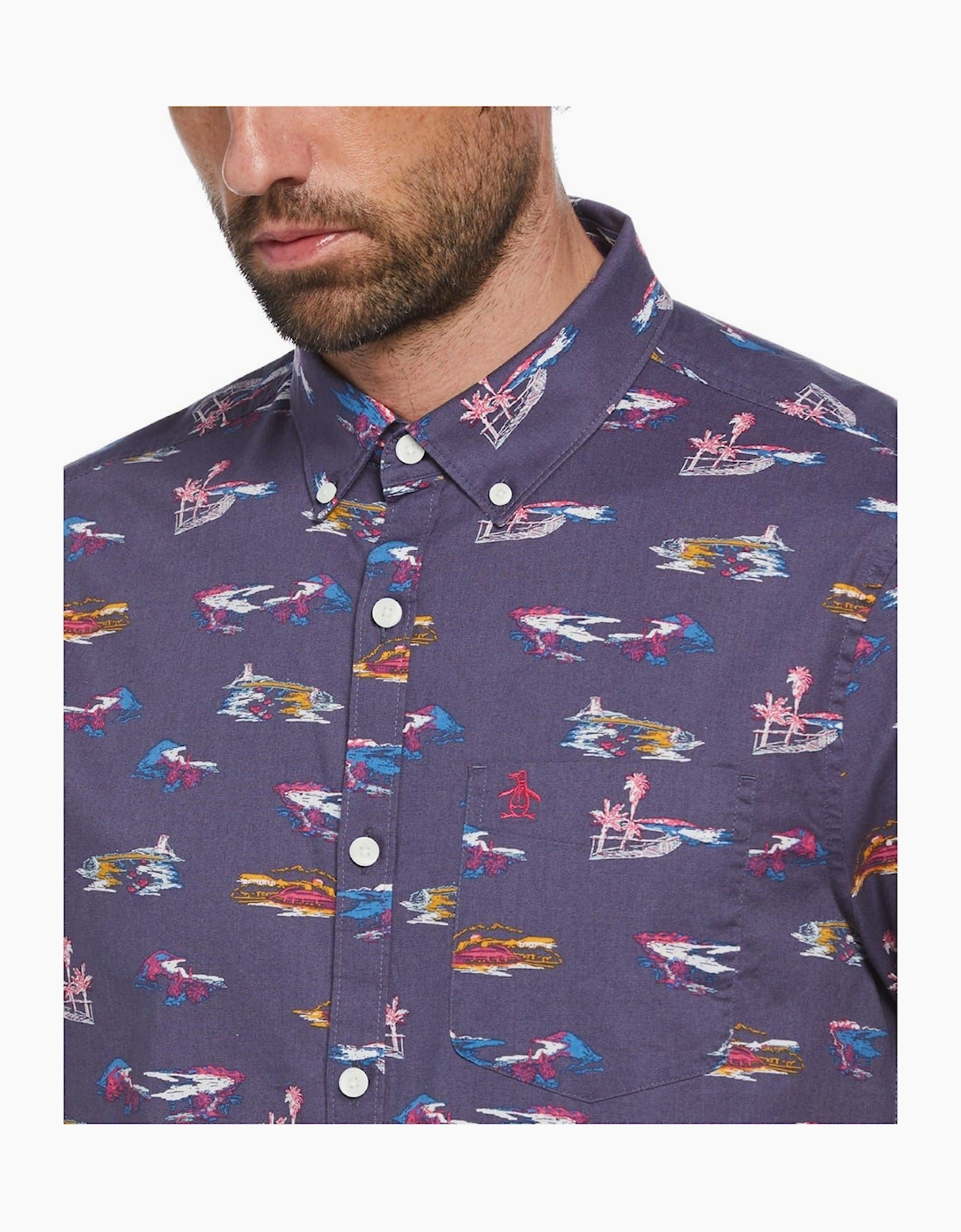 Regular Fit All Over Print Shirt