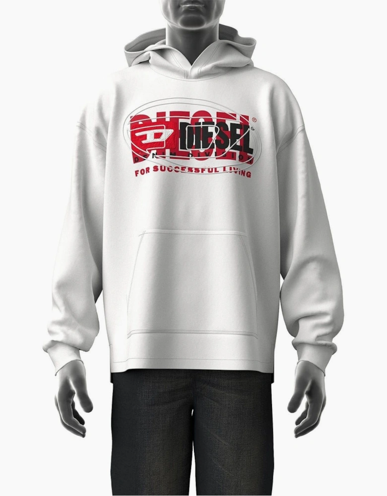 Hooded Relaxed Fit Lettering Sweatshirt