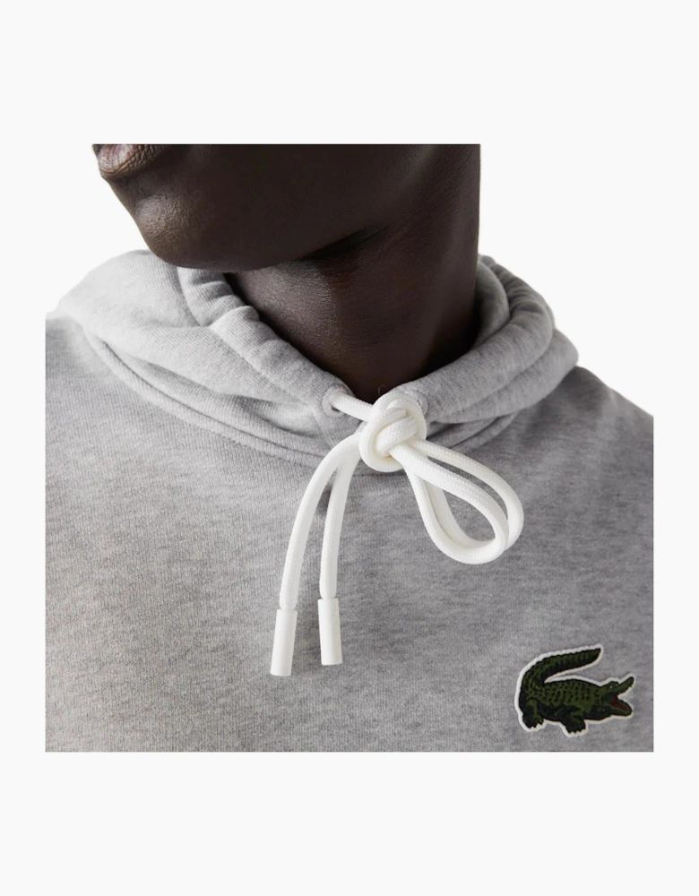 Crocodile Print Hooded Relaxed Fit Sweatshirt