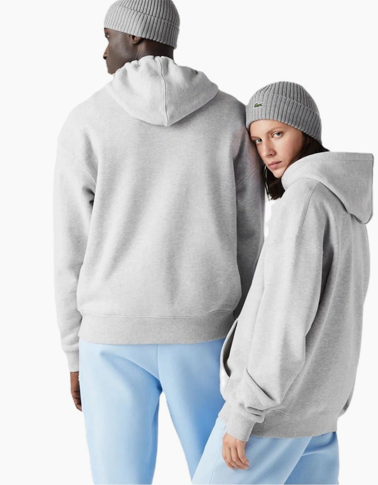 Crocodile Print Hooded Relaxed Fit Sweatshirt
