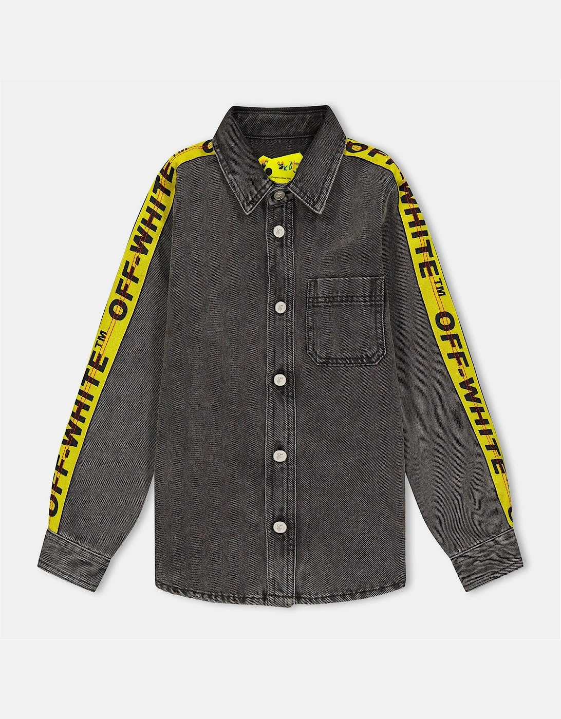 Regular Fit Lettering Denim Shirt