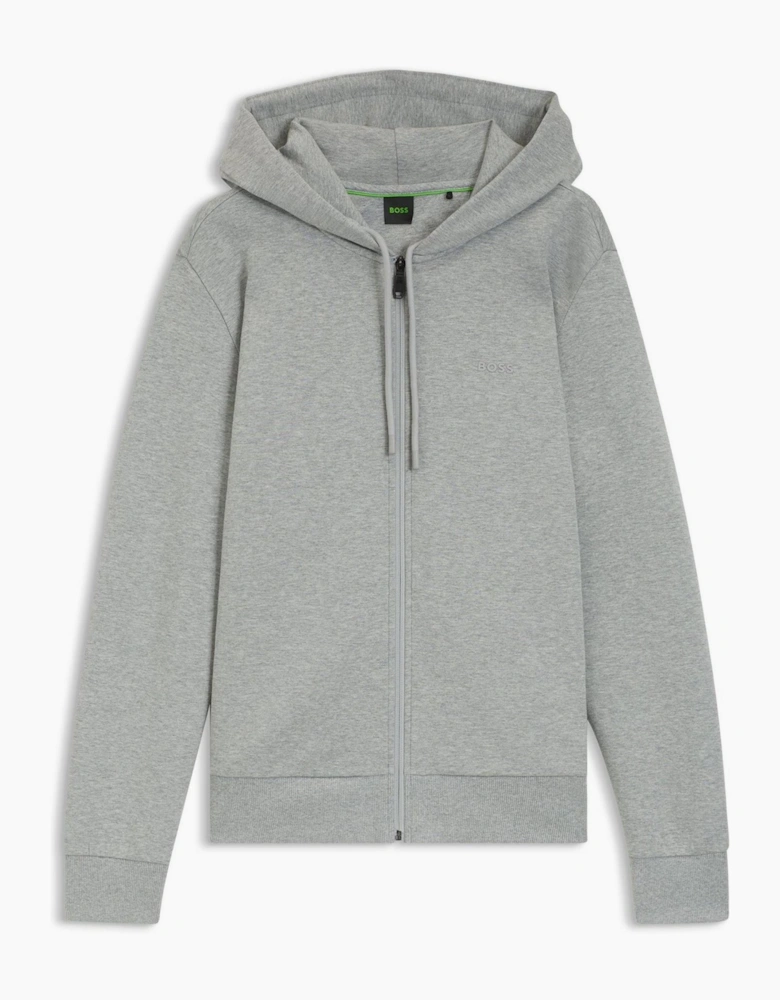 Saggy Full Zip Hoodie With Adjustable Drawstring Hood