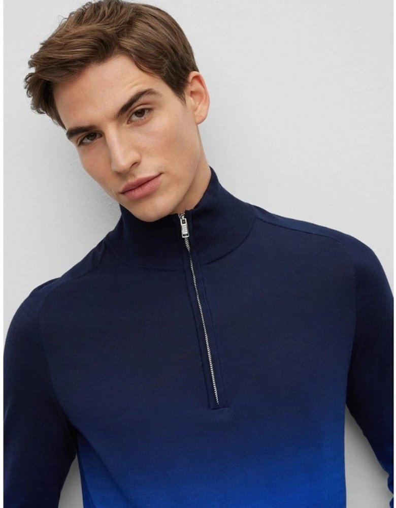 Funnel Neck Long Sleeve Regular Fit Sweater
