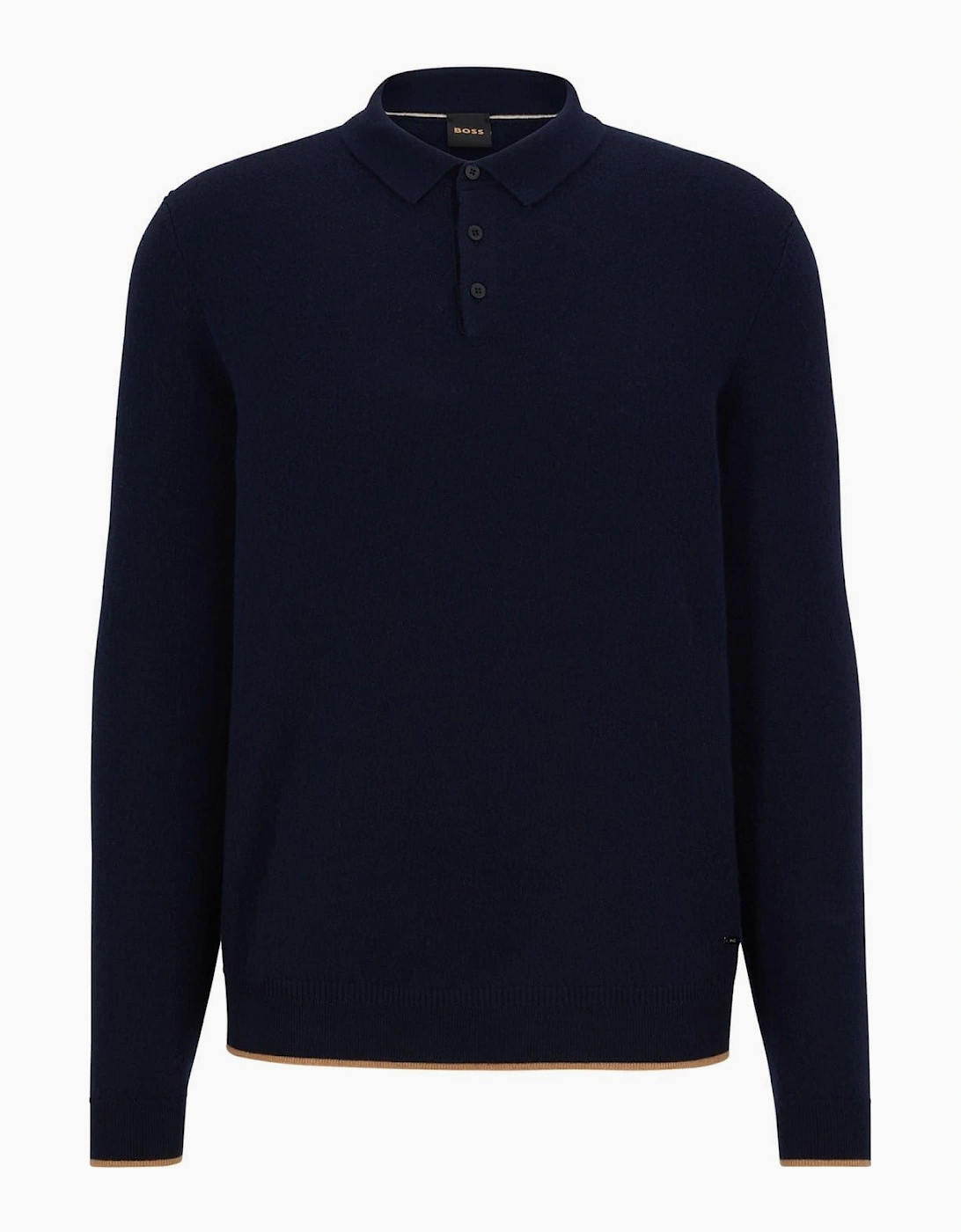 Collared Neck Long Sleeve Regular Fit Sweater
