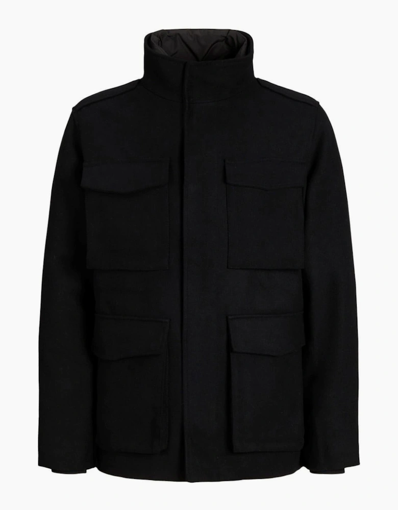 Alex High Neck Flap Pocket Field Jacket