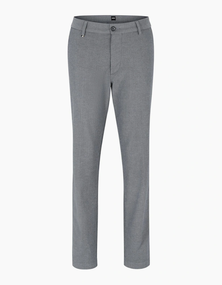 Kane Solid Patterned Straight Trousers