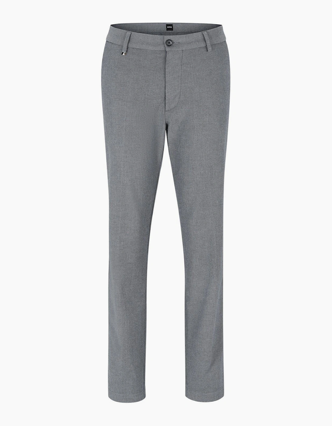 Kane Solid Patterned Straight Trousers