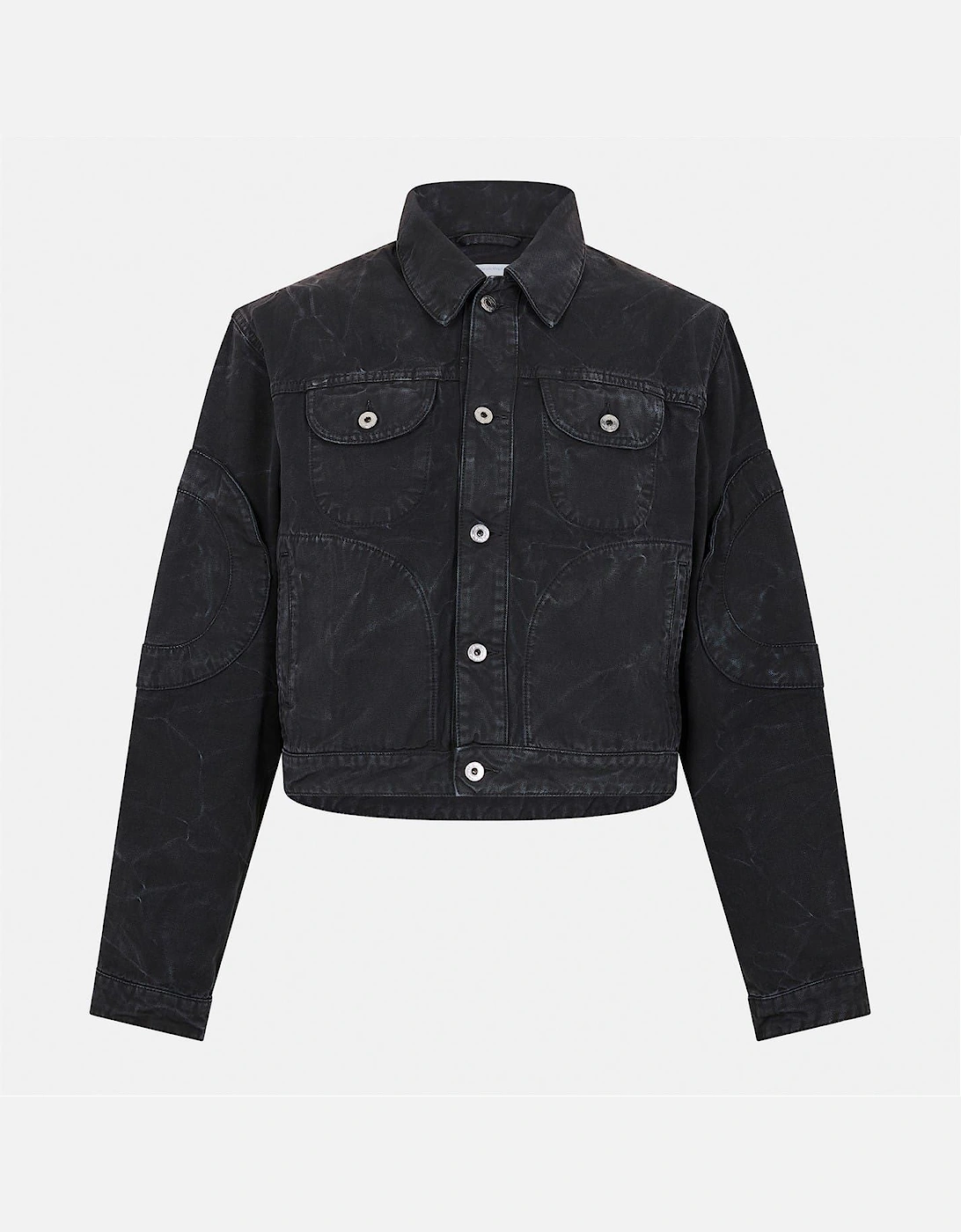 Solid Patterned Varsity Jacket