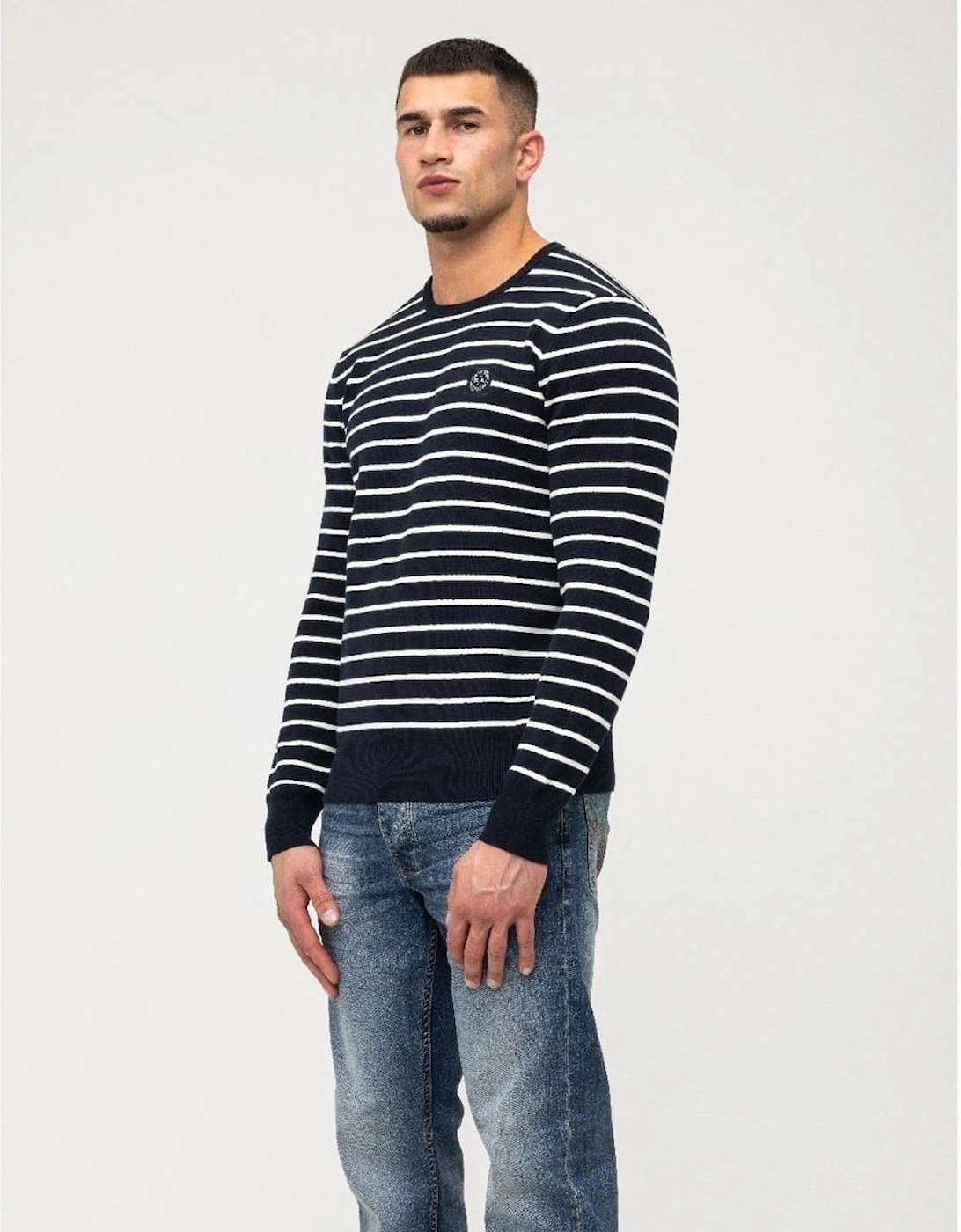 Marshall Artist Marshall Artist Men's Stkhlm Crew Neck Long Sleeve Sweater - Navy