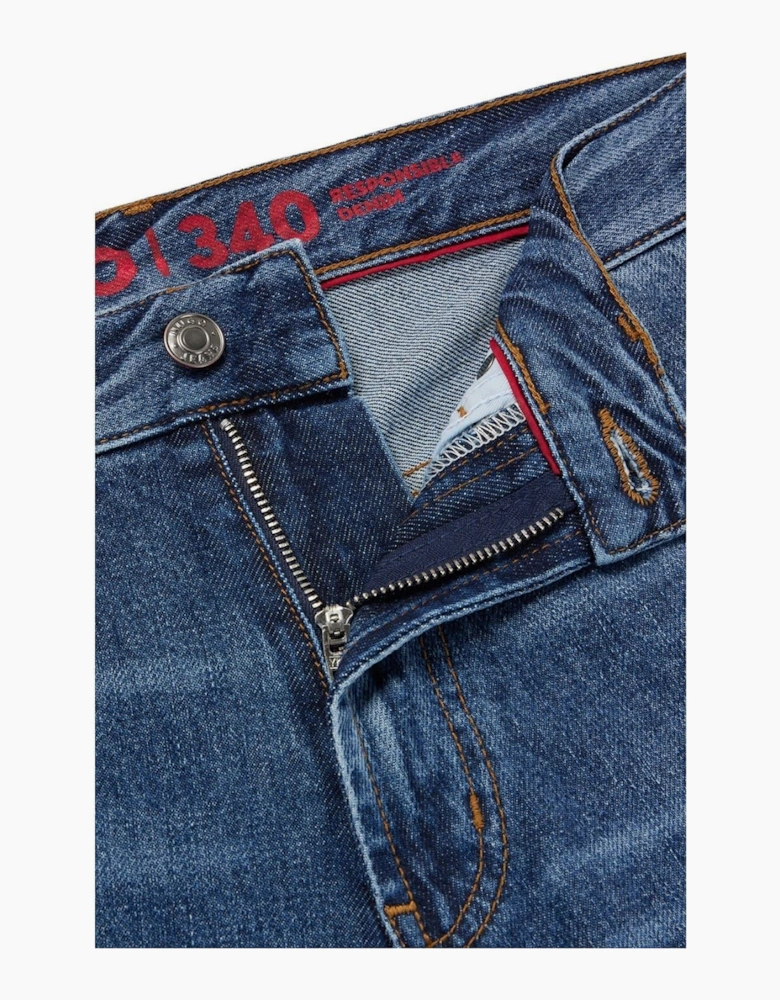 Five Pocket Straight Leg Jeans