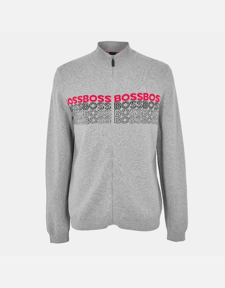 Zightek Lettering Regular Fit Long Sleeve Sweater