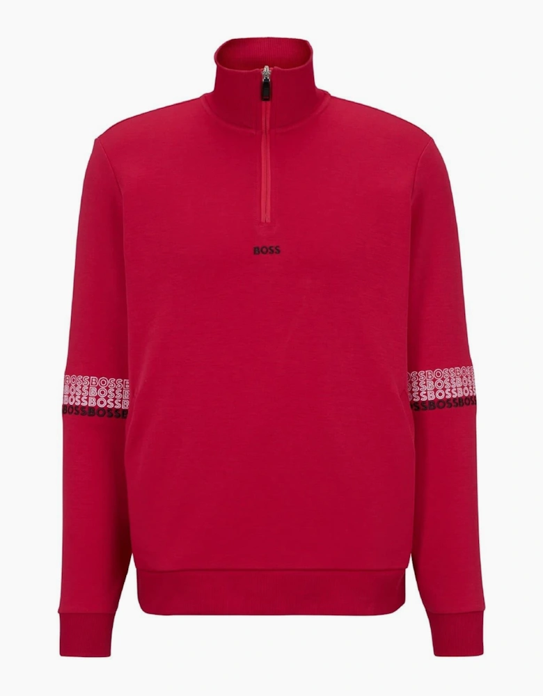 Zip Neck Long Sleeve Sweatshirt