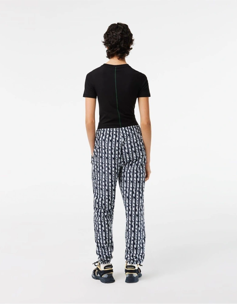 Lettering Vertical Stripe Slim Cut Joggers