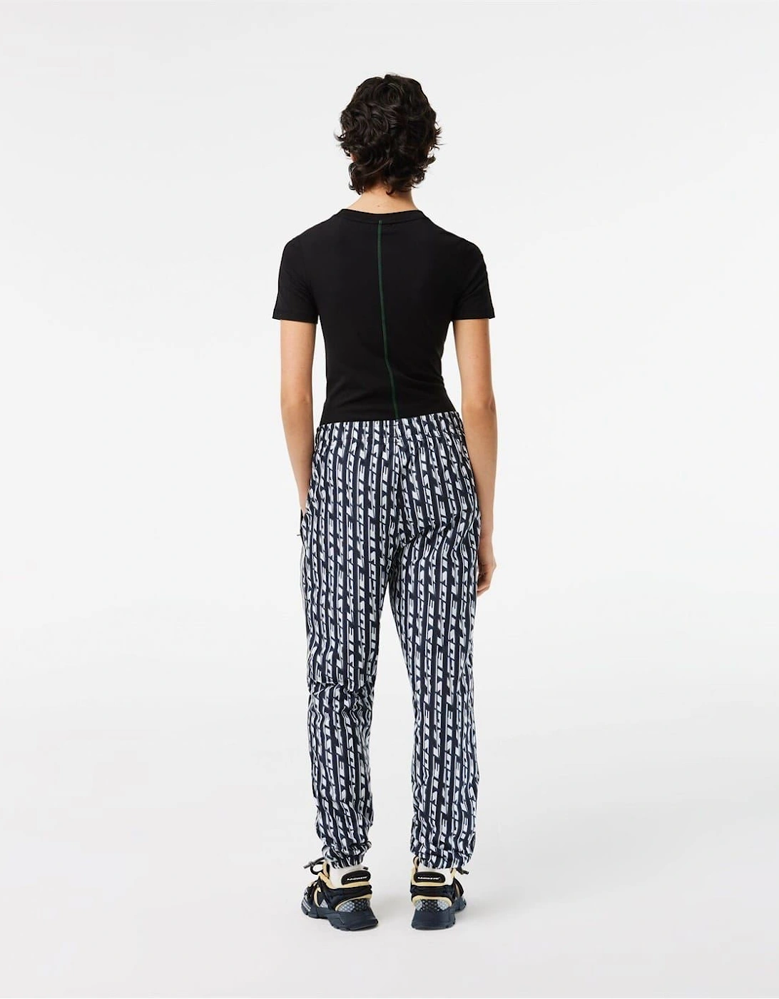 Lettering Vertical Stripe Slim Cut Joggers
