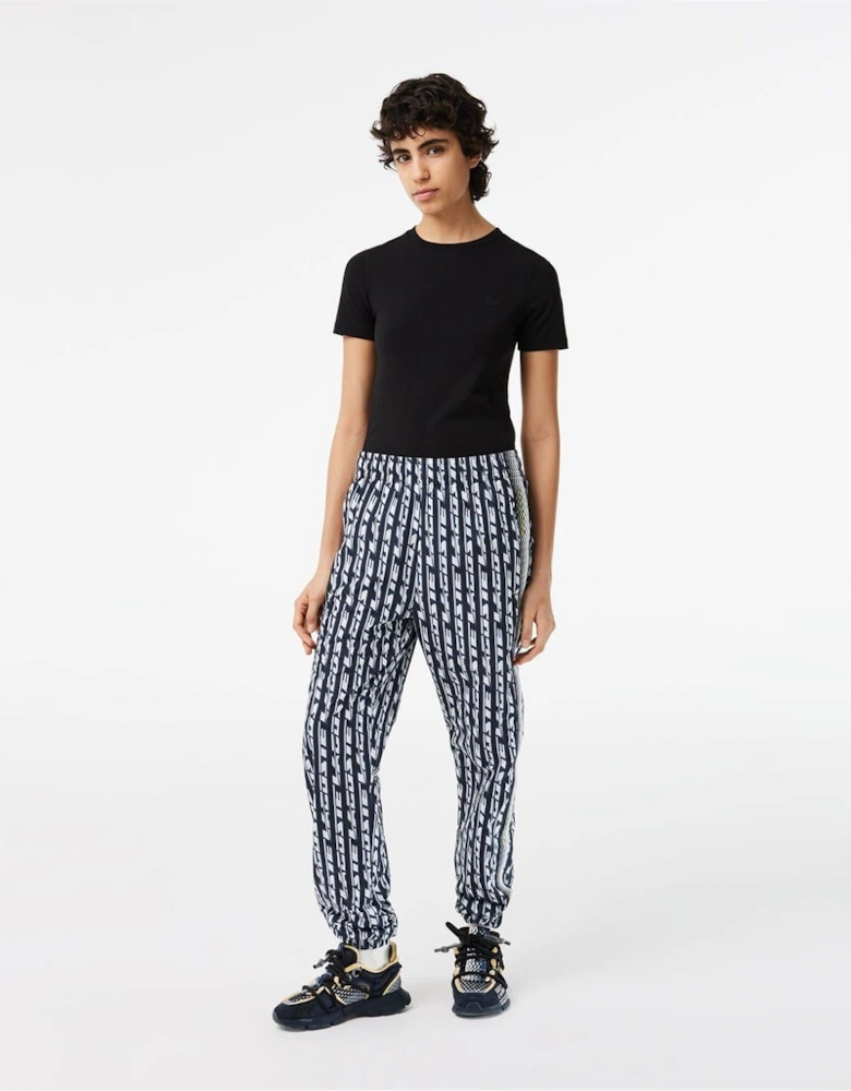 Lettering Vertical Stripe Slim Cut Joggers