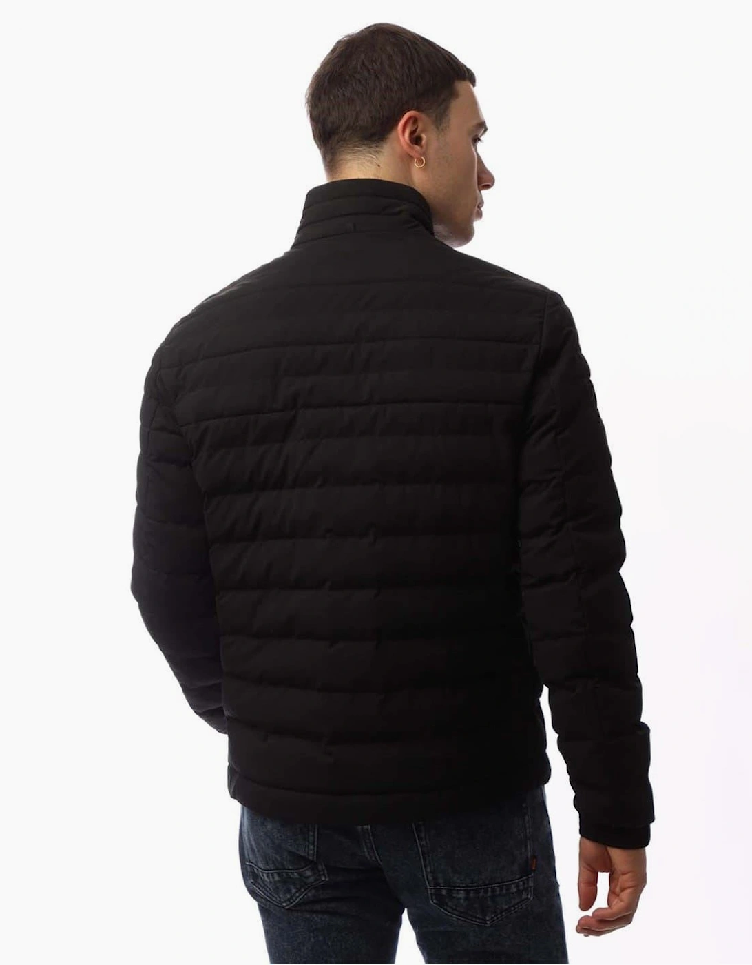 Coldio Solid Patterned Puffer Jacket