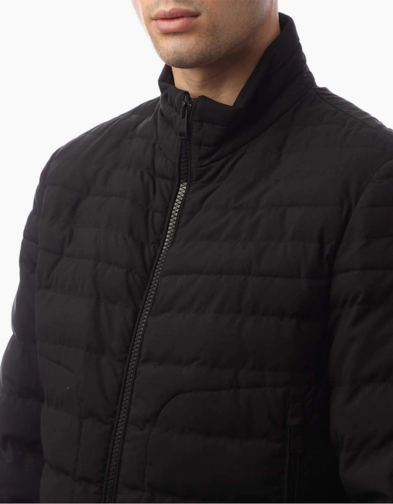 Coldio Solid Patterned Puffer Jacket