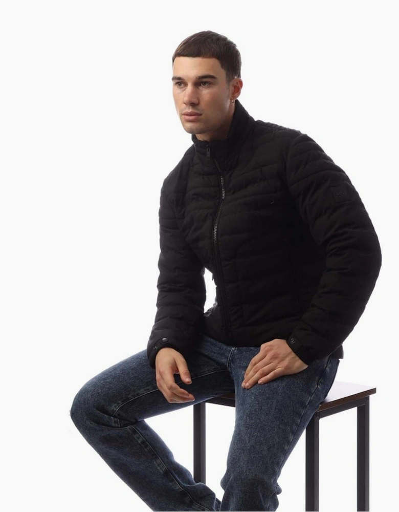 Coldio Solid Patterned Puffer Jacket