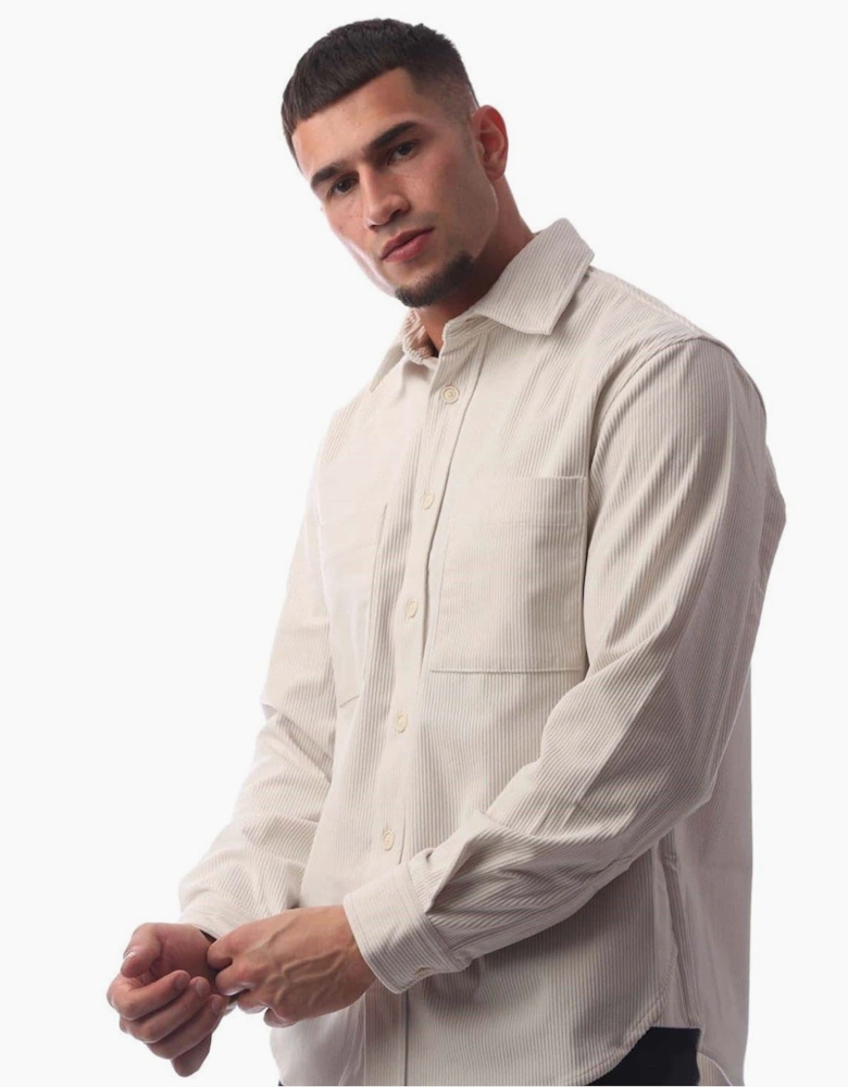 Collared Neck Long Sleeve Regular Fit Shirt