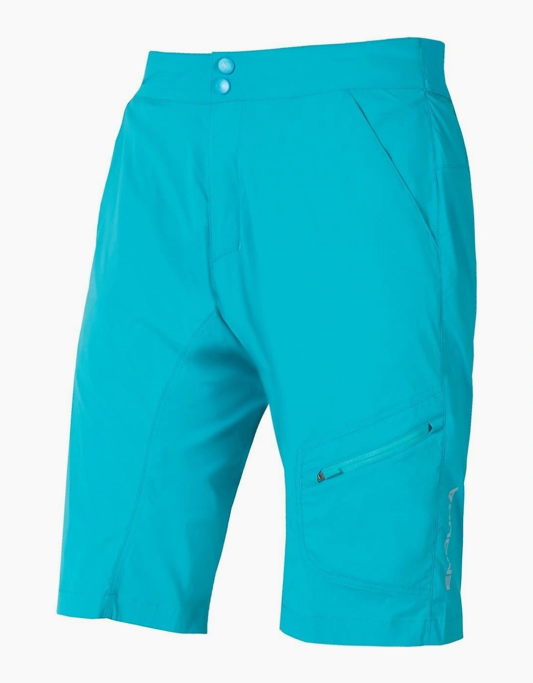 Endura Men's Blue Hummvee Lite Biking Shorts With Snap Button - Size 33/32/32