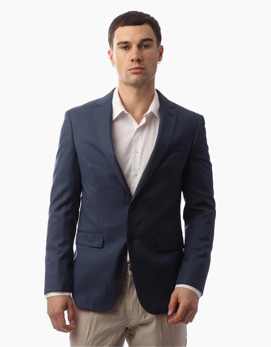 Novan6 Solid Patterned Blazer