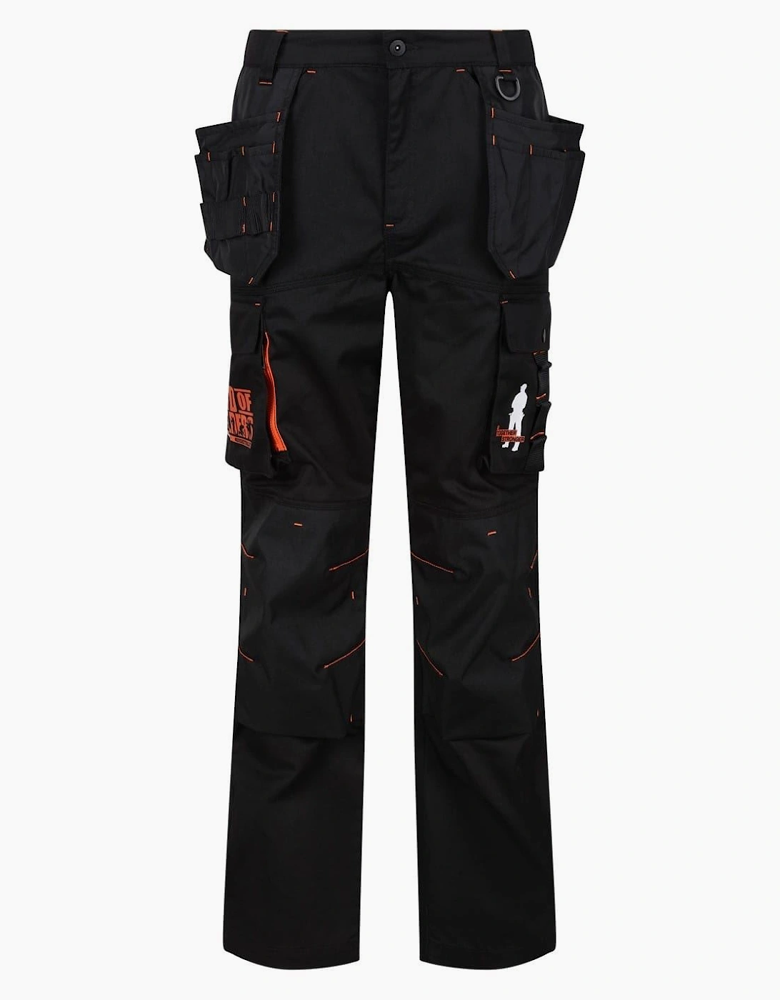 Bob Tool Pocket Solid Patterned Cargo Trousers