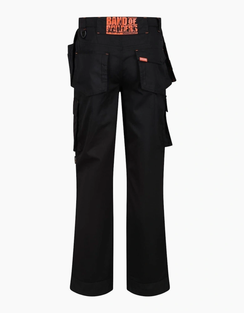 Bob Tool Pocket Solid Patterned Cargo Trousers