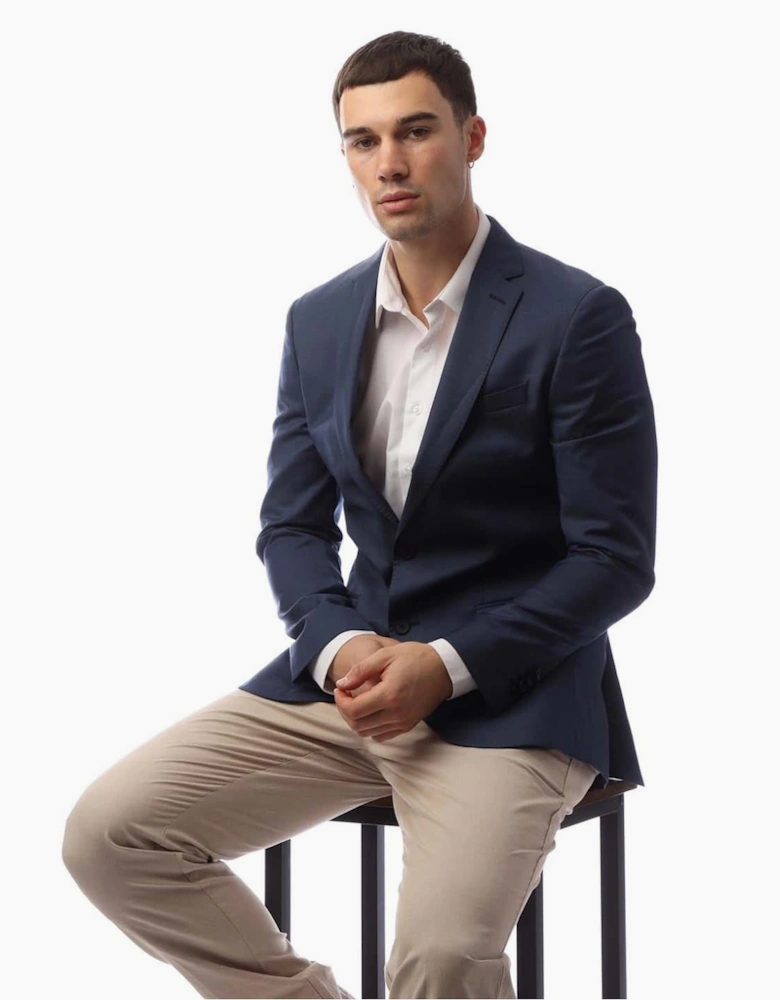 Novan6 Solid Patterned Blazer
