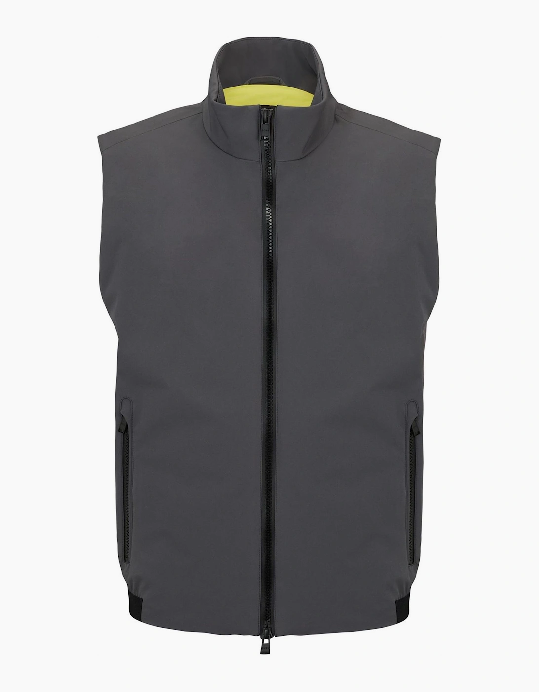 Boss Hugo Boss Men's Solid Patterned Regular Fit Vest - Grey