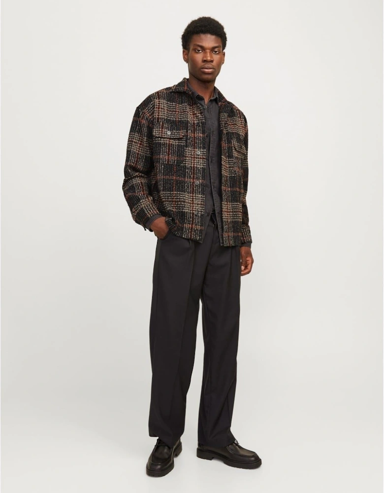 Boucle Regular Fit Long Sleeve Cuff Sleeve Front Pocket Shirt