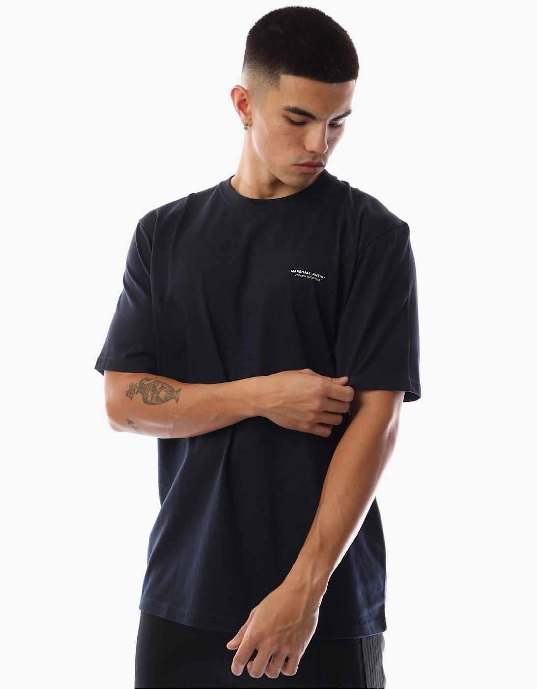 Siren Box Print Crew Neck Short Sleeve T-Shirt