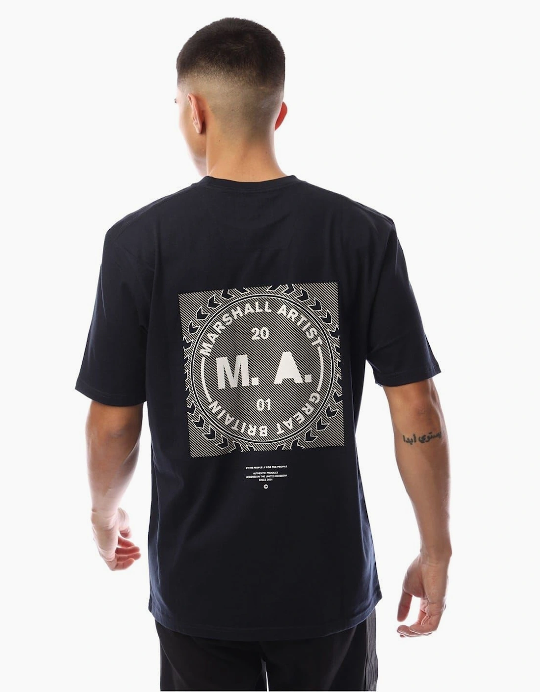 Siren Box Print Crew Neck Short Sleeve T-Shirt