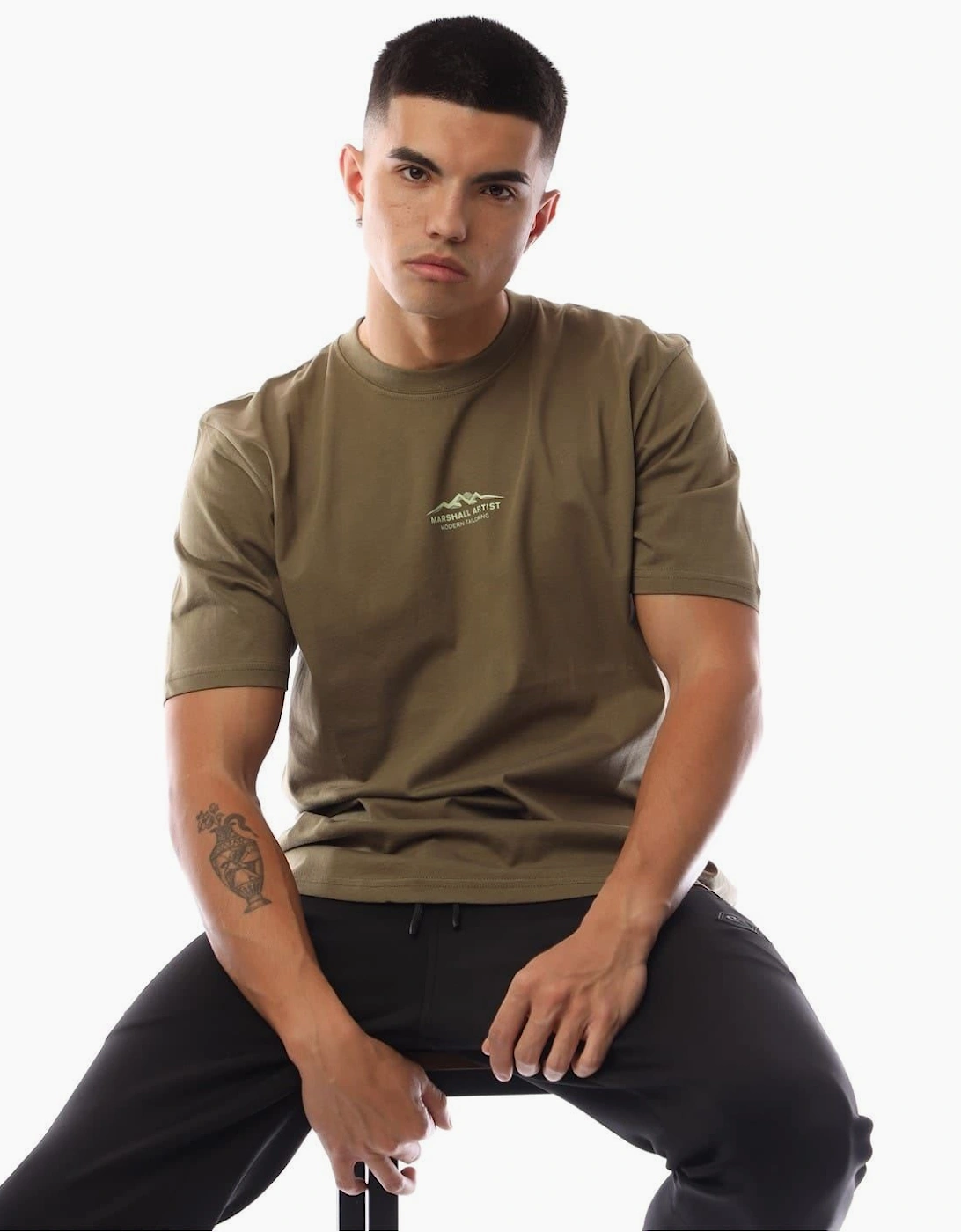 Printed Logo Crew Neck Short Sleeve Jersey T-Shirt