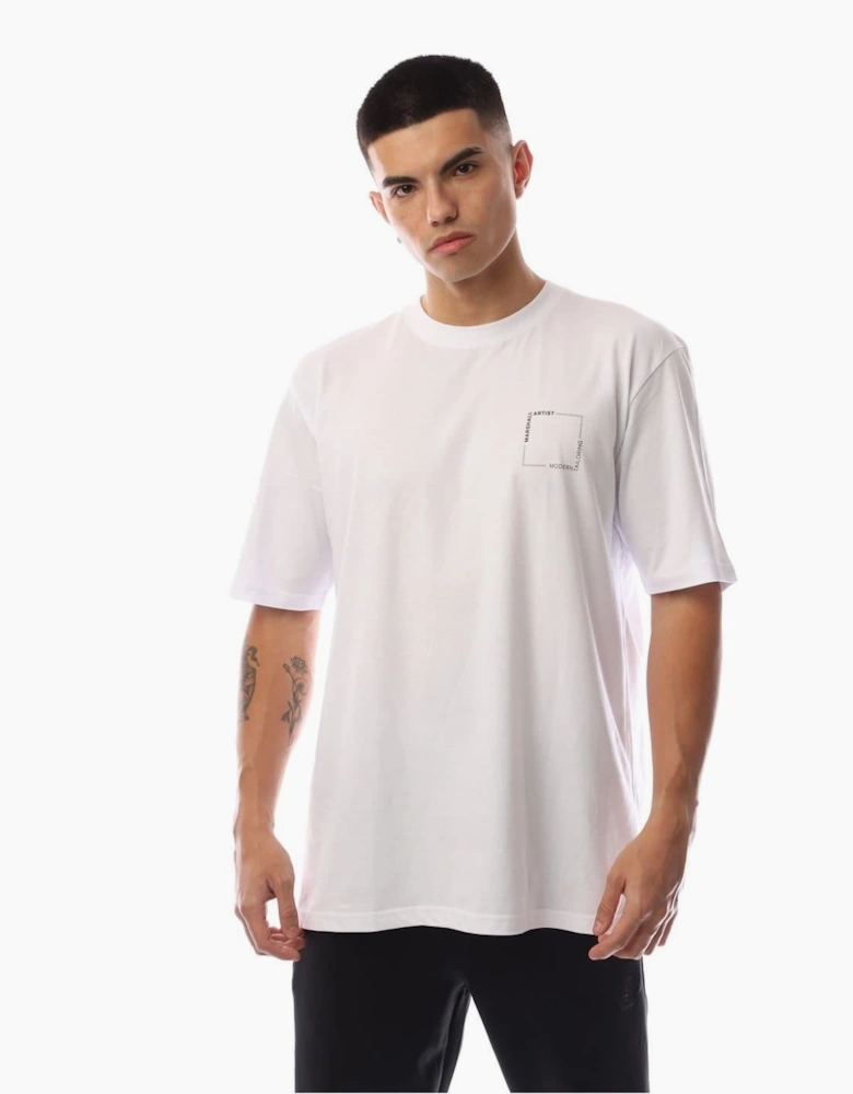 Chevron Box Crew Neck Short Sleeve Jersey T-Shirt