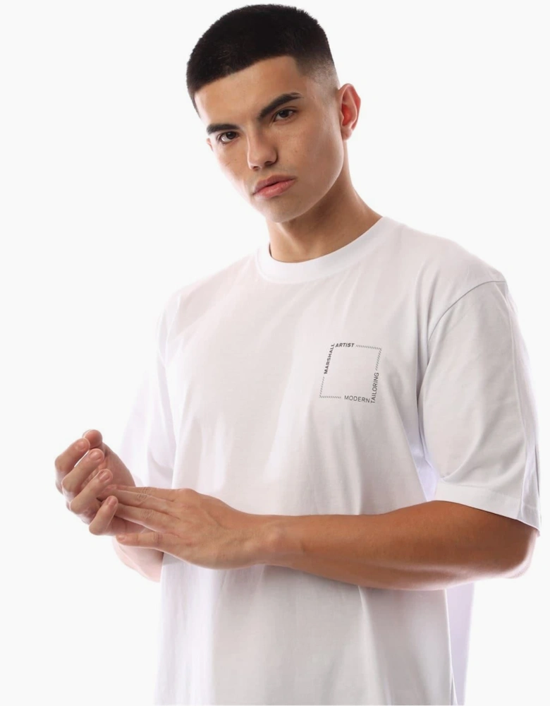 Chevron Box Crew Neck Short Sleeve Jersey T-Shirt