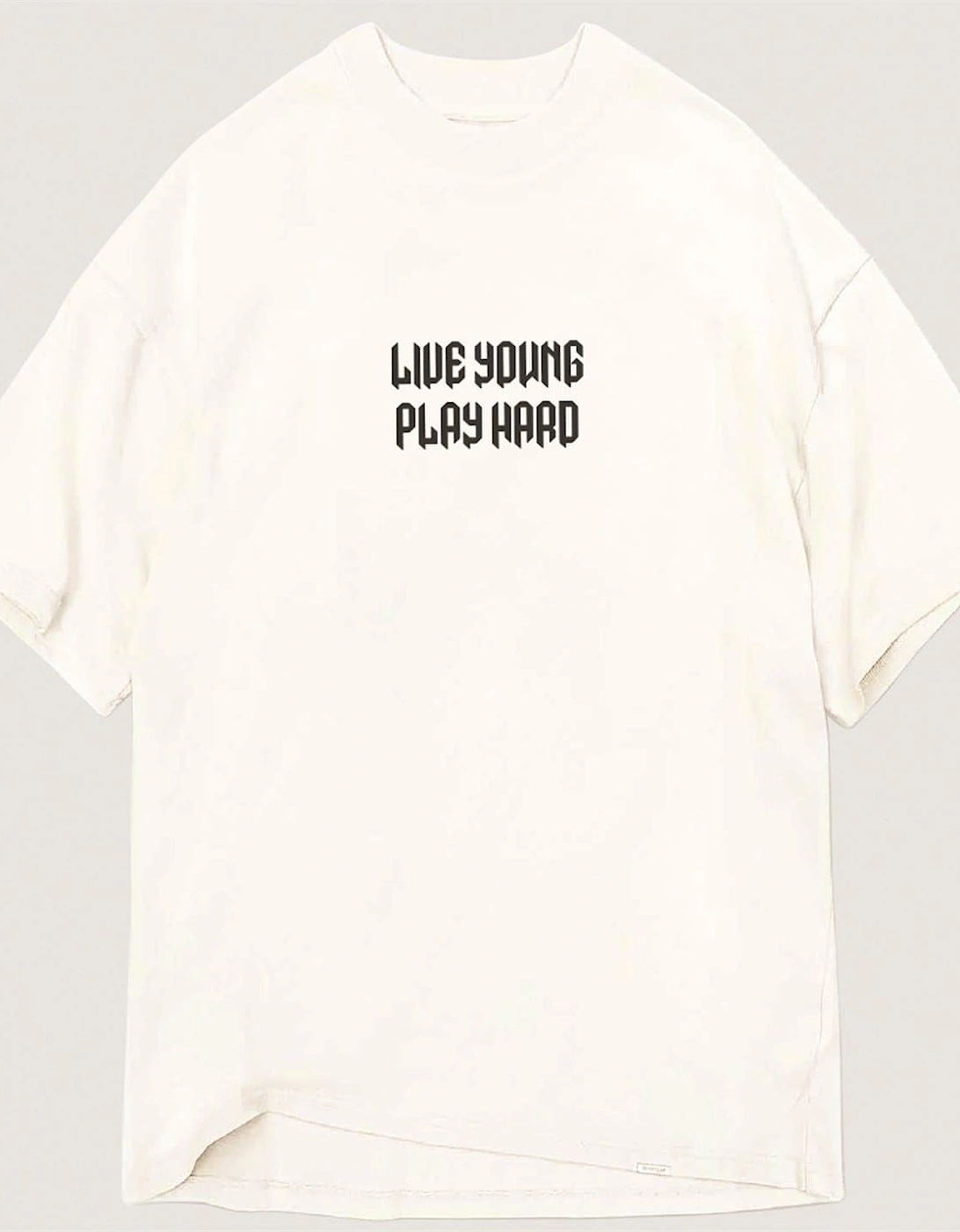 Punk Lettering Crew Neck Short Sleeve T-Shirt