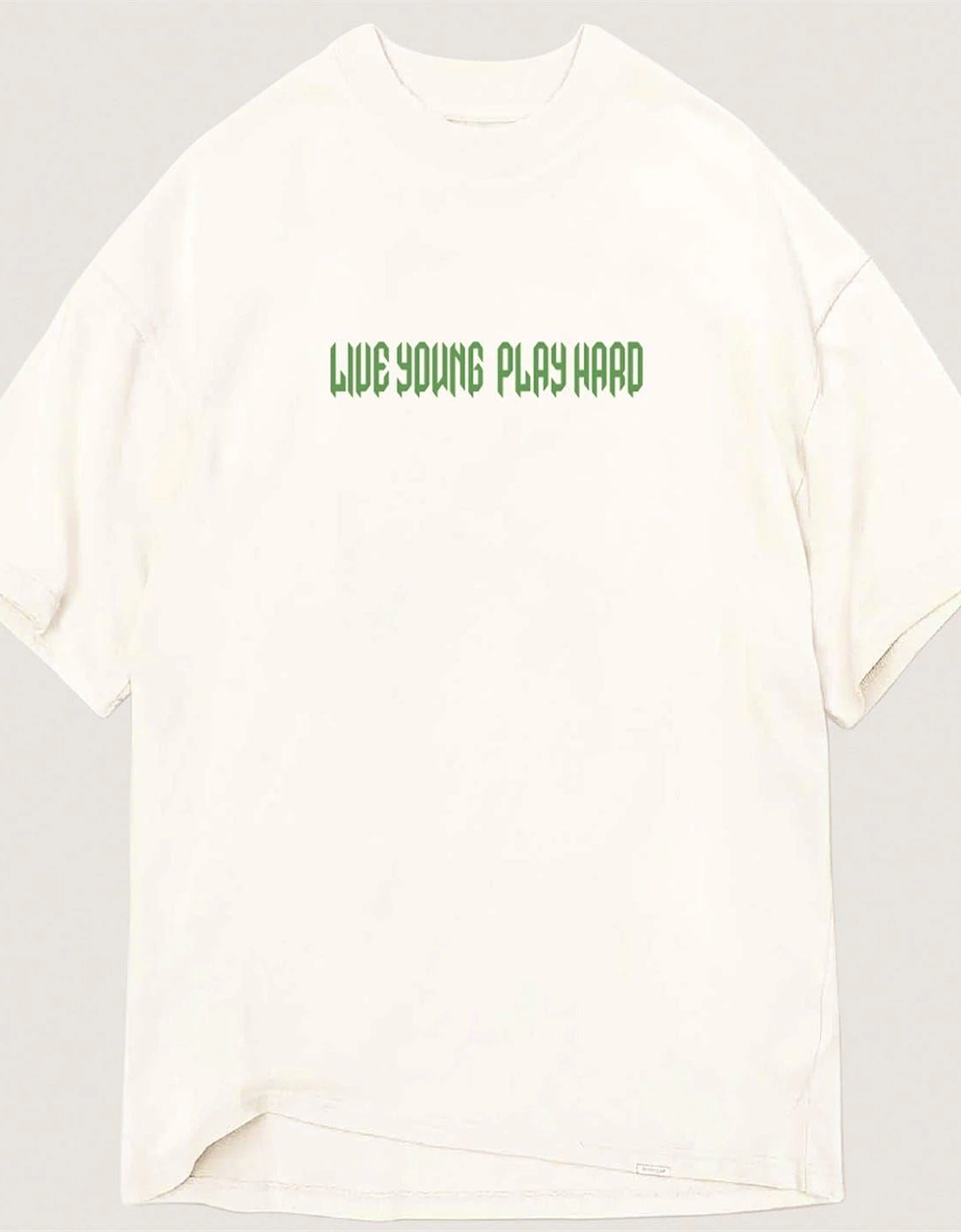 Text Graphic Crew Neck Short Sleeve Boyfriend T-Shirt