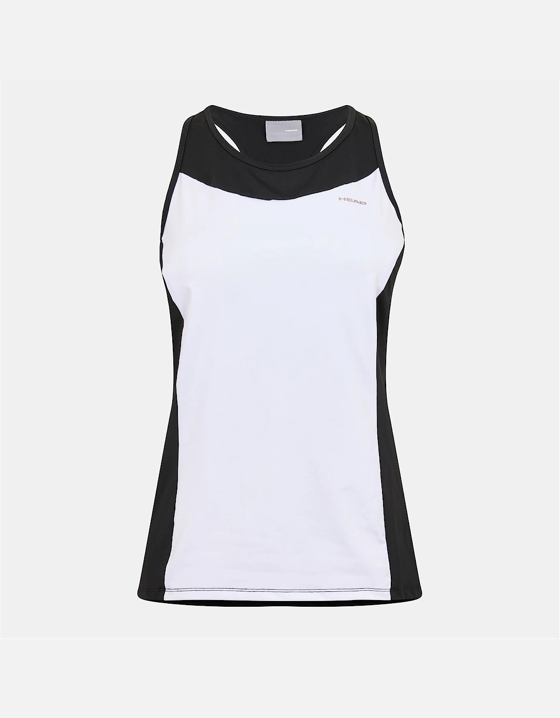 Head Head Women's Crew Neck Sleeveless Jersey Tank - White