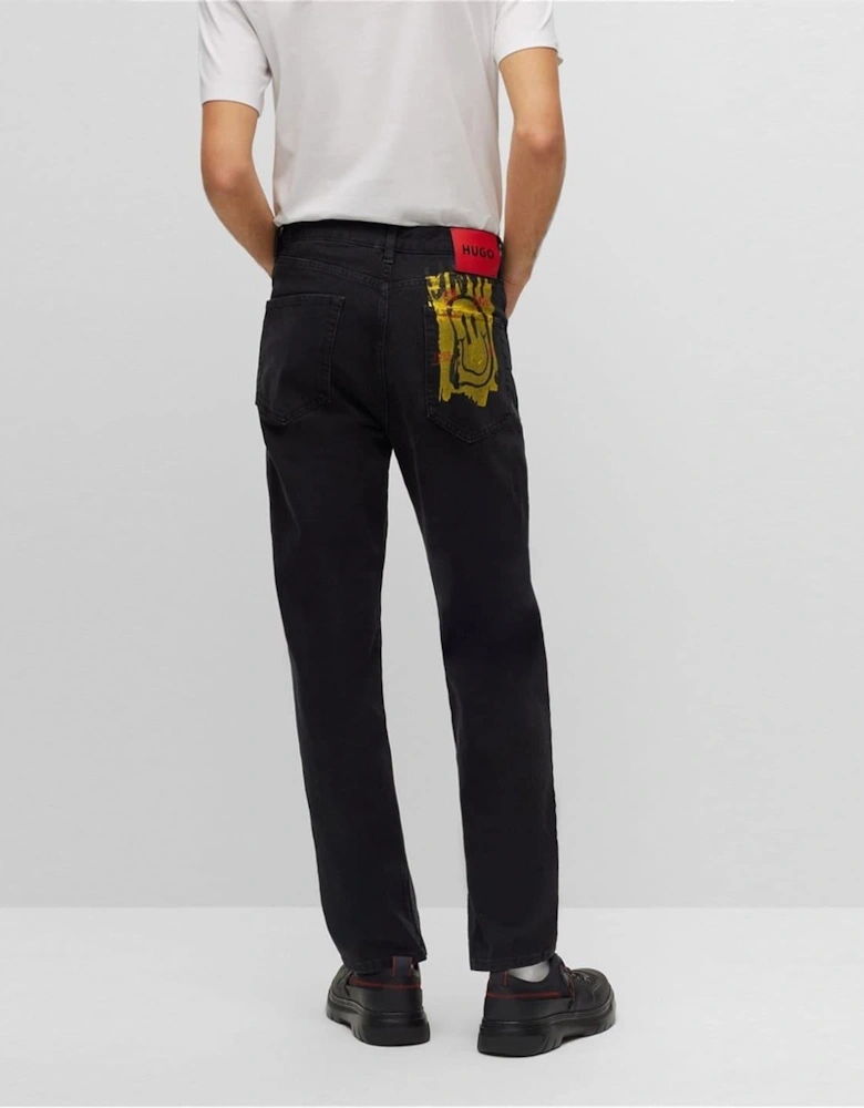 Five Pocket Design Slim Fit Jeans